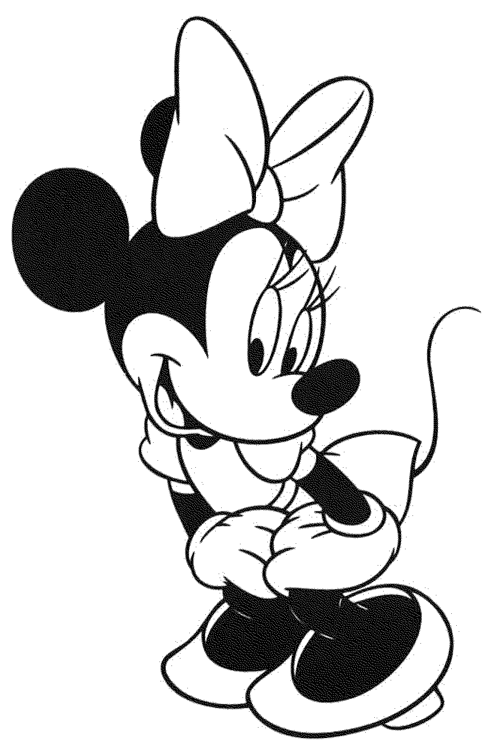 Print Download Free Minnie Mouse Coloring Pages