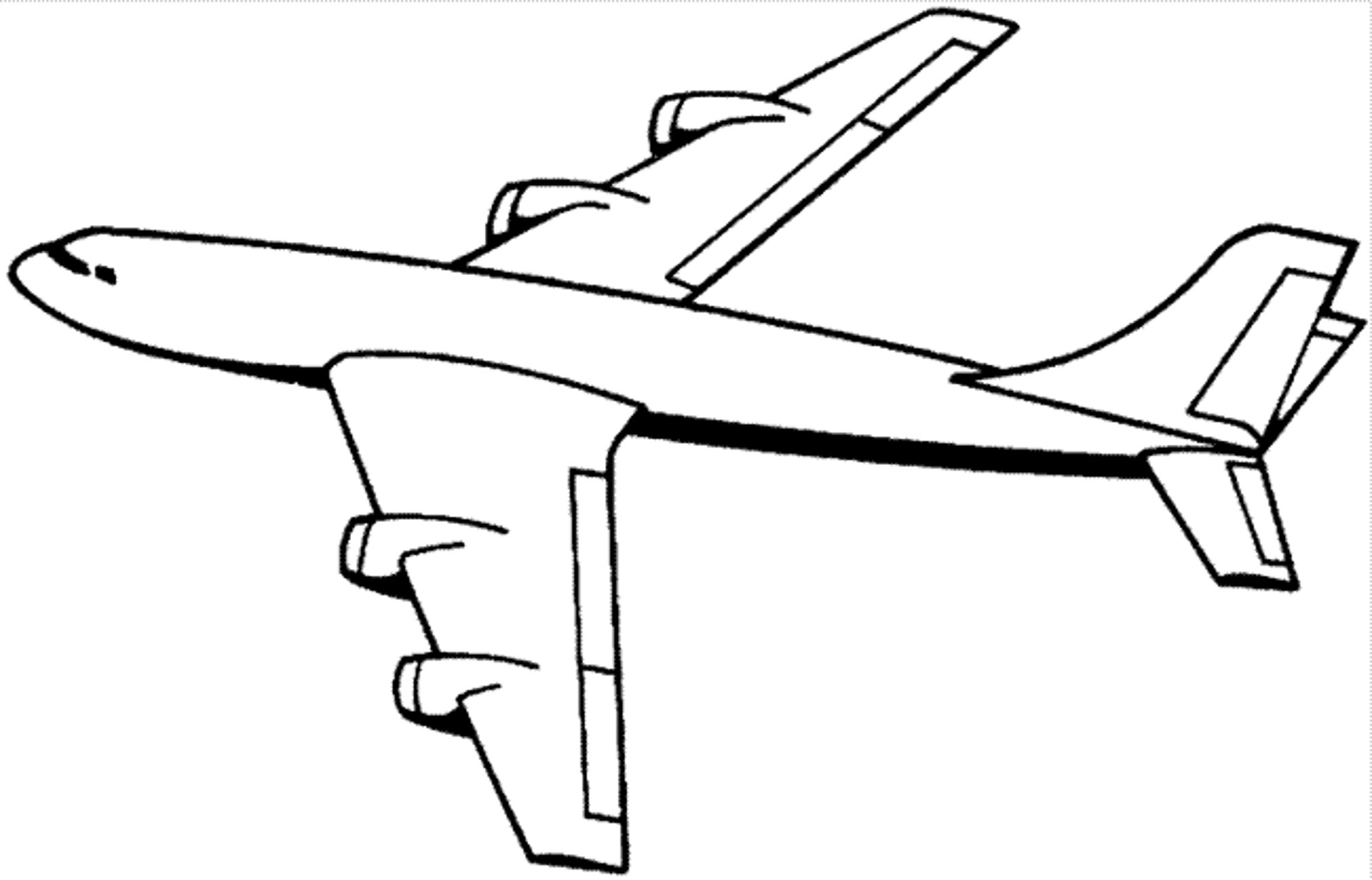 Print Download The Sophisticated Transportation Of Airplane Coloring Pages