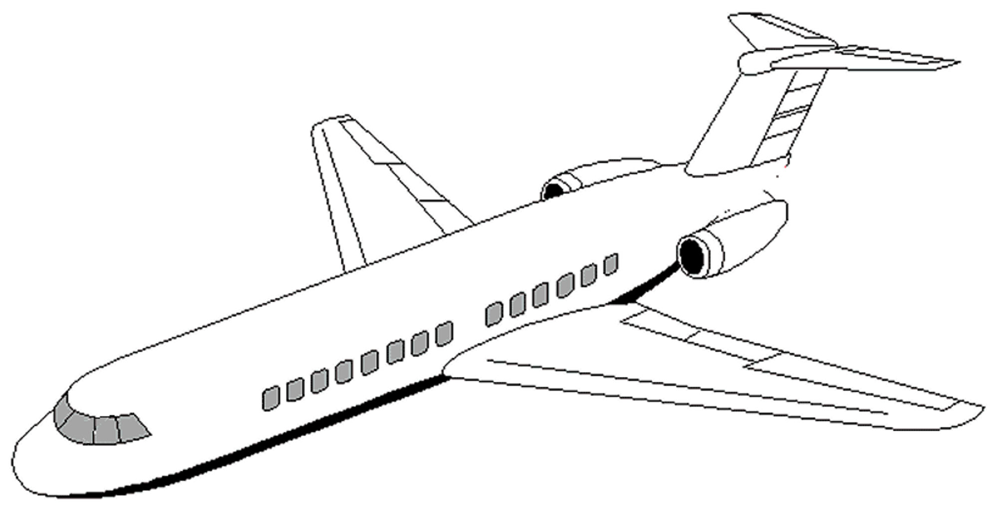 Print Download The Sophisticated Transportation Of Airplane Coloring Pages