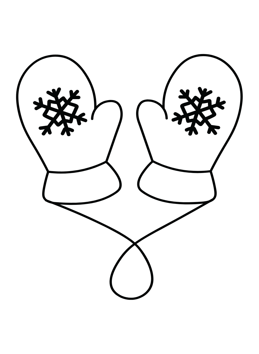 Print Mittens Winter Coloring Page Free Printable Coloring Pages