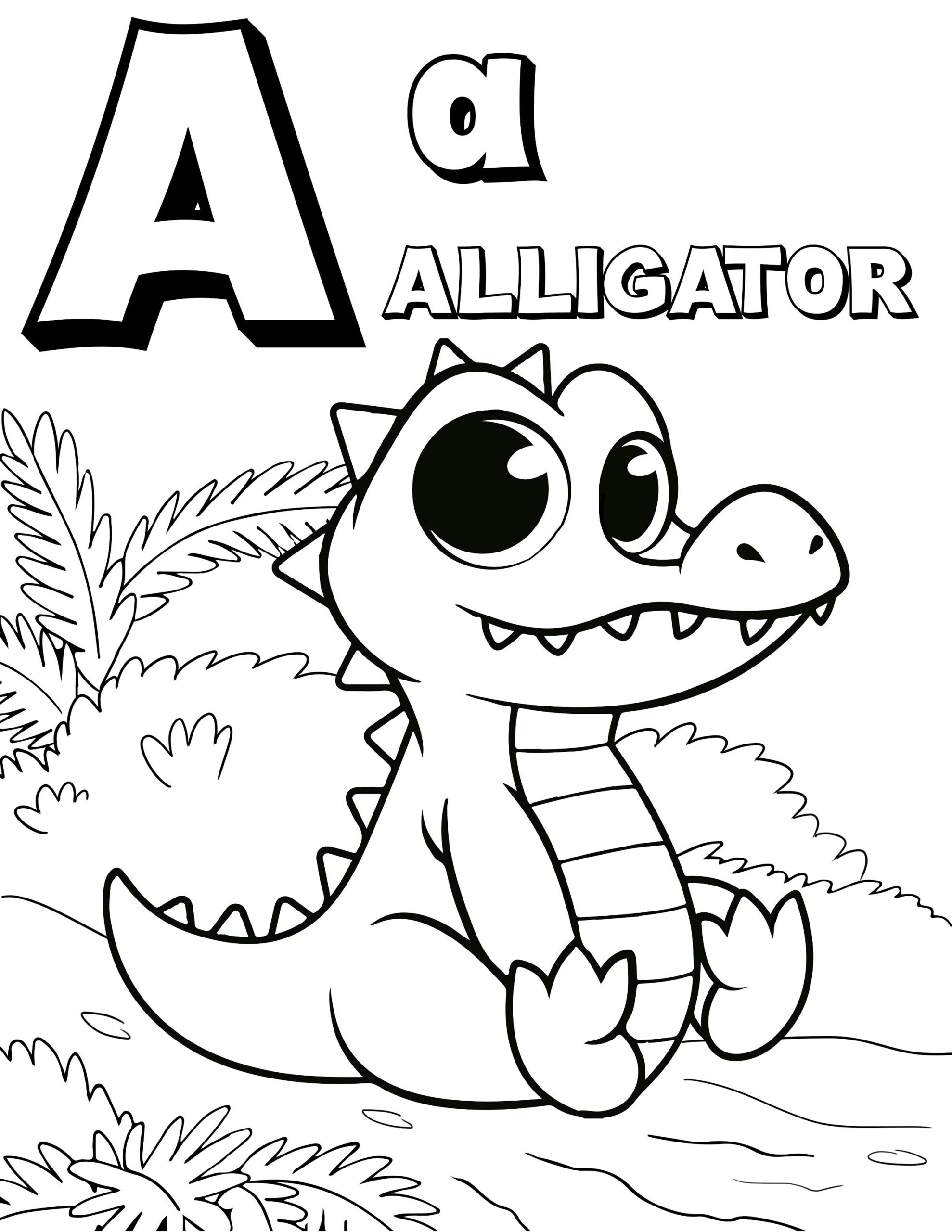 Printable Abc Coloring Book Coloring Pages