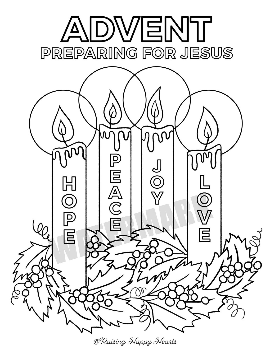 Printable Advent Wreath Coloring Page For Kids Advent Coloring Free Images And Photos Finder