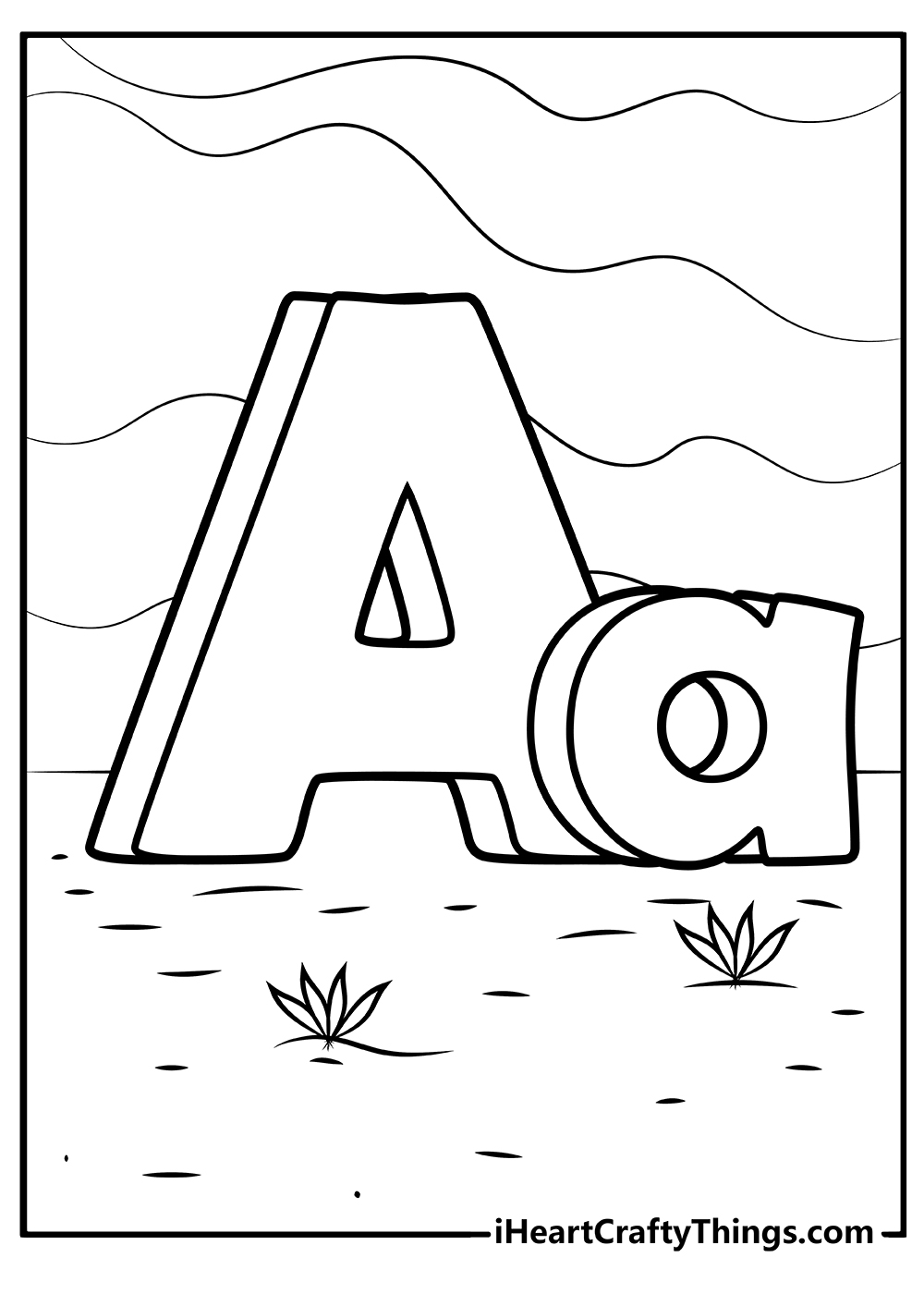 Printable Alphabet Coloring Page Updated 2022 Coloring Home