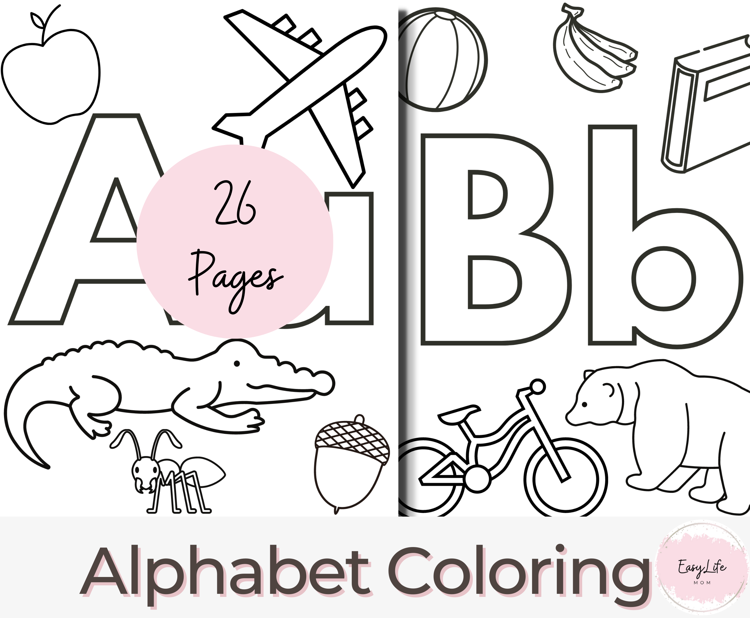Free Printable Alphabet Coloring Pages