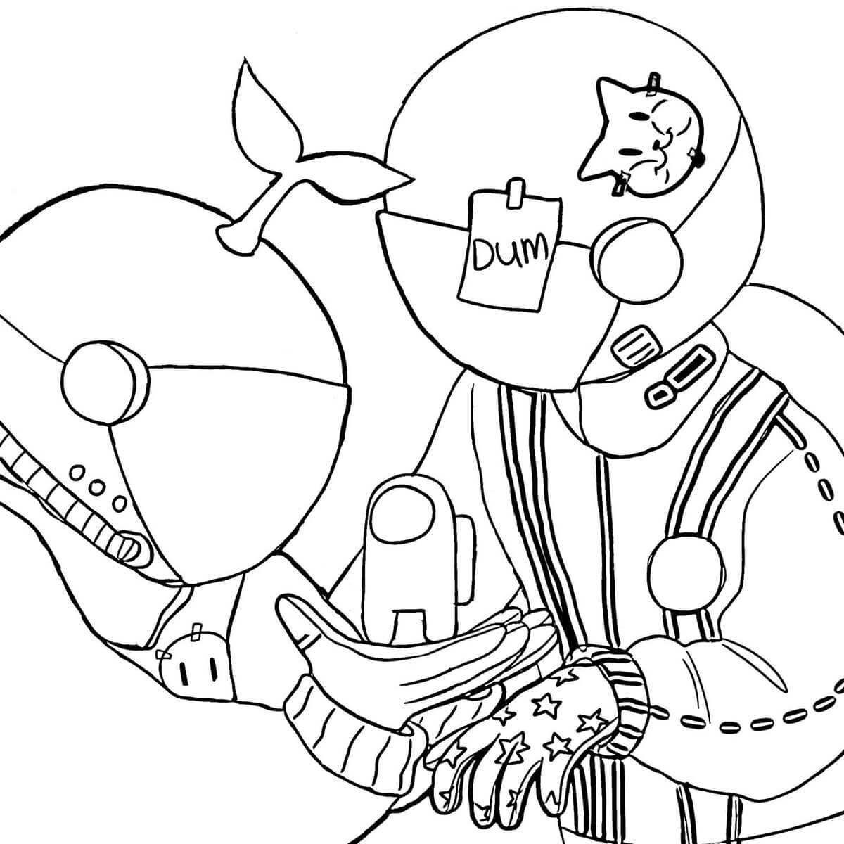 Printable Among Us Coloring Pages