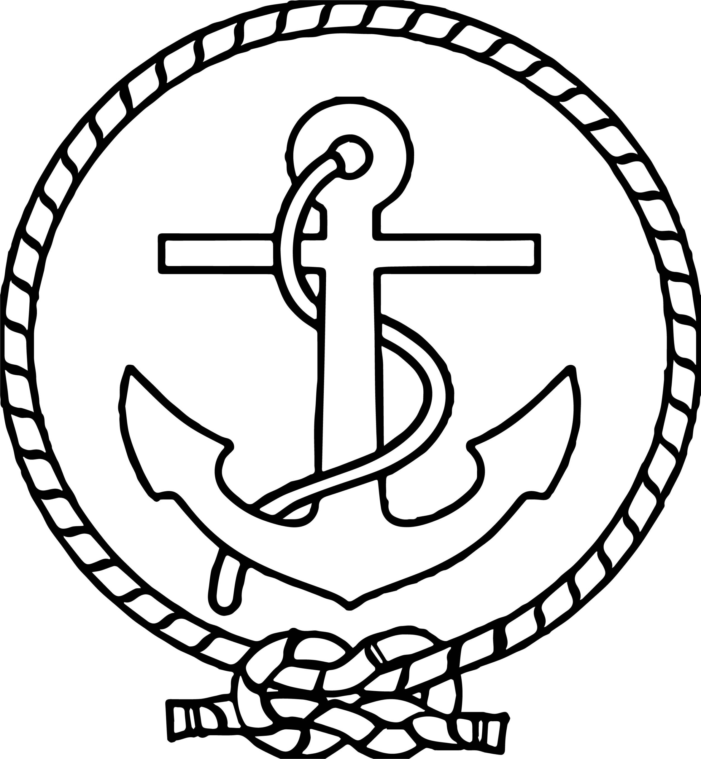 Printable Anchor Coloring Pages At GetDrawings Free Download