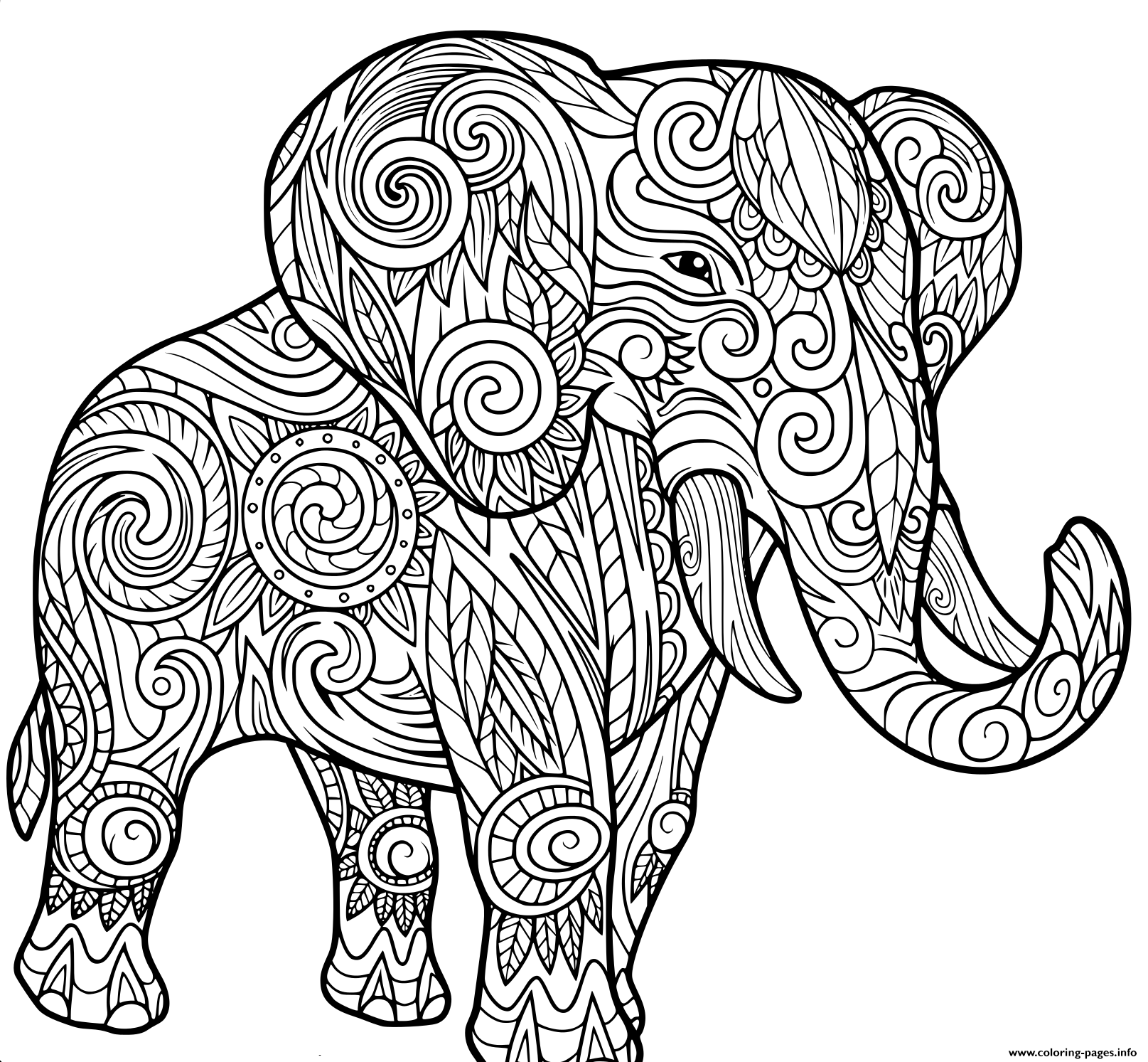 Detailed Animal Coloring Pages Printable
