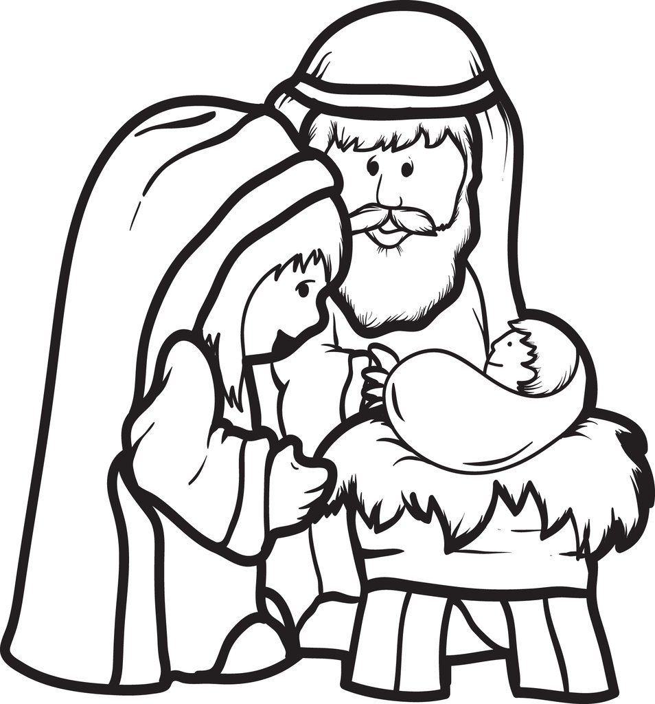 Printable Baby Jesus Coloring Page KeonilGamble