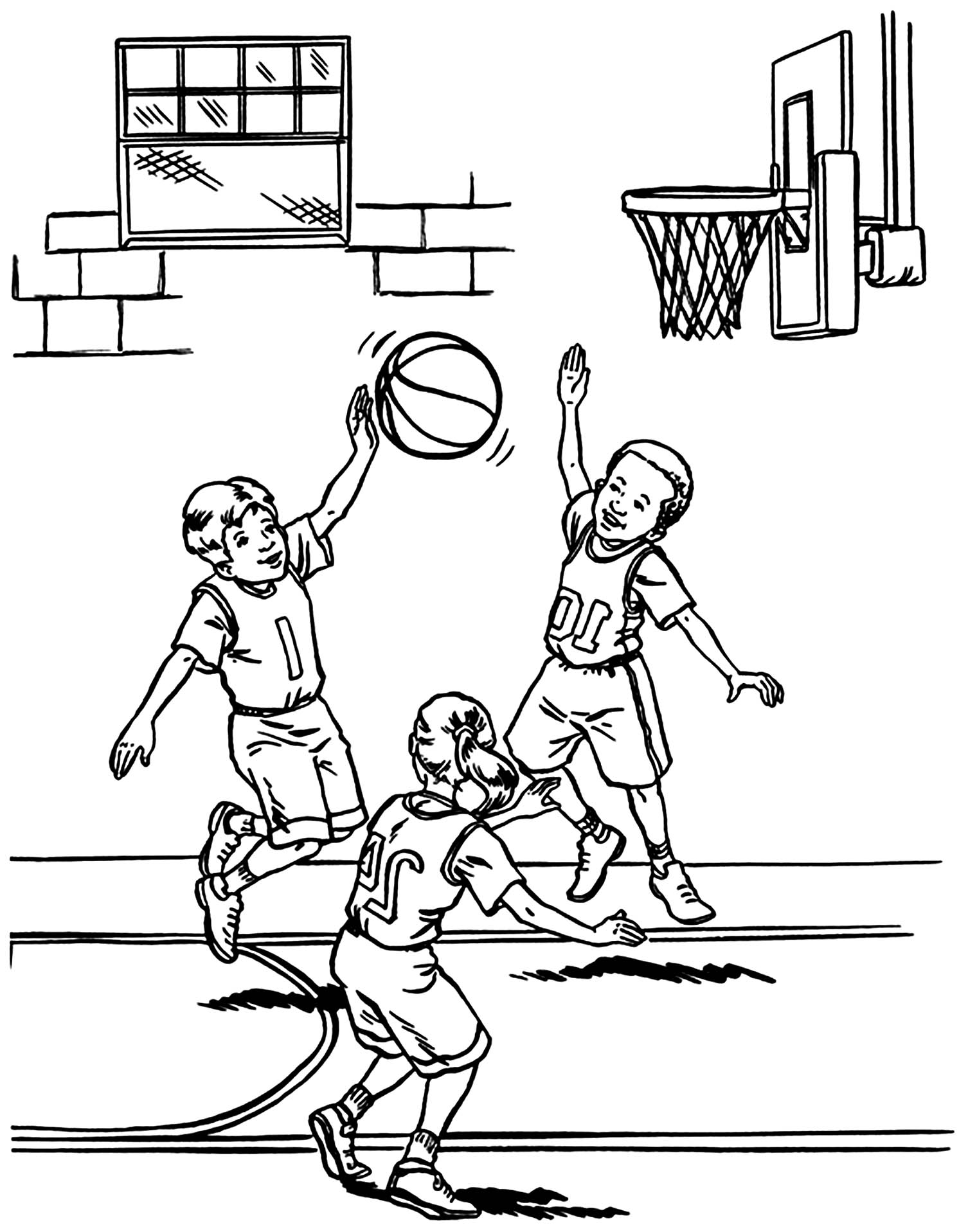 Printable Basketball Coloring Page For Kids Basketball Coloring Pages For Kids