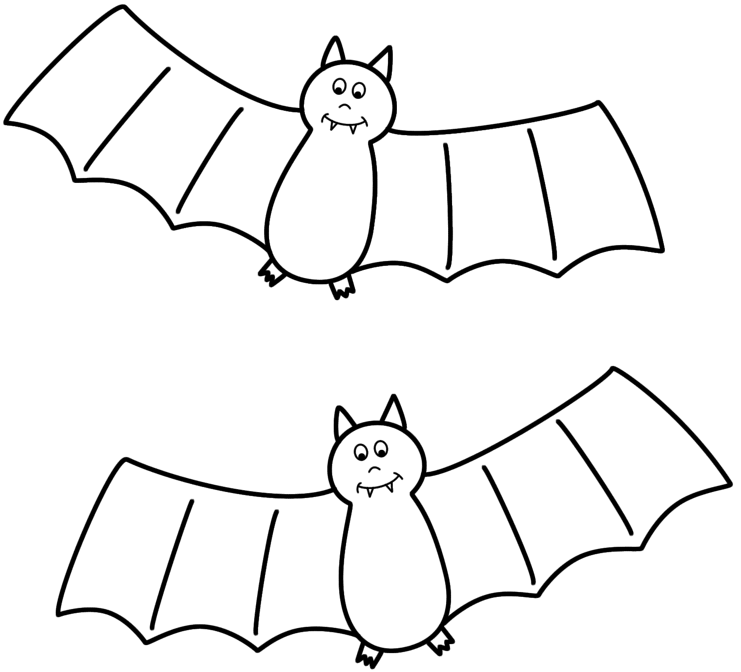 Printable Bats Coloring Pages