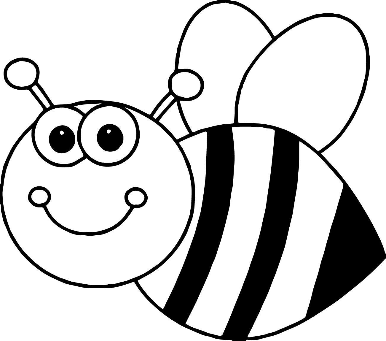 Printable Coloring Pages Of Bees