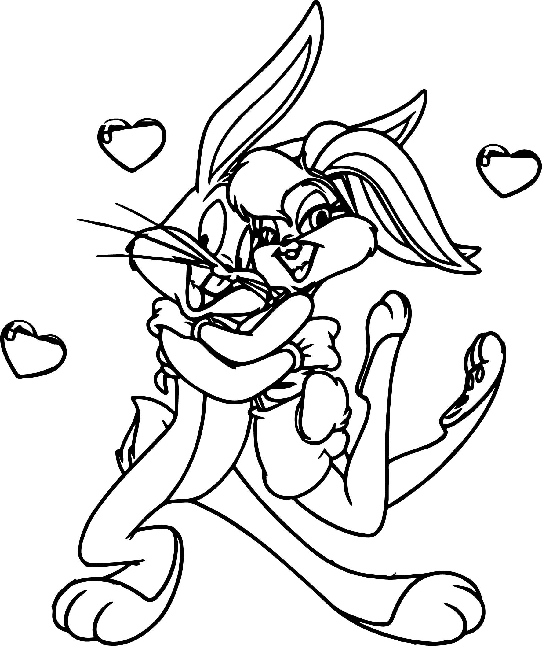 Printable Bugs Bunny Coloring Pages Thekidsworksheet