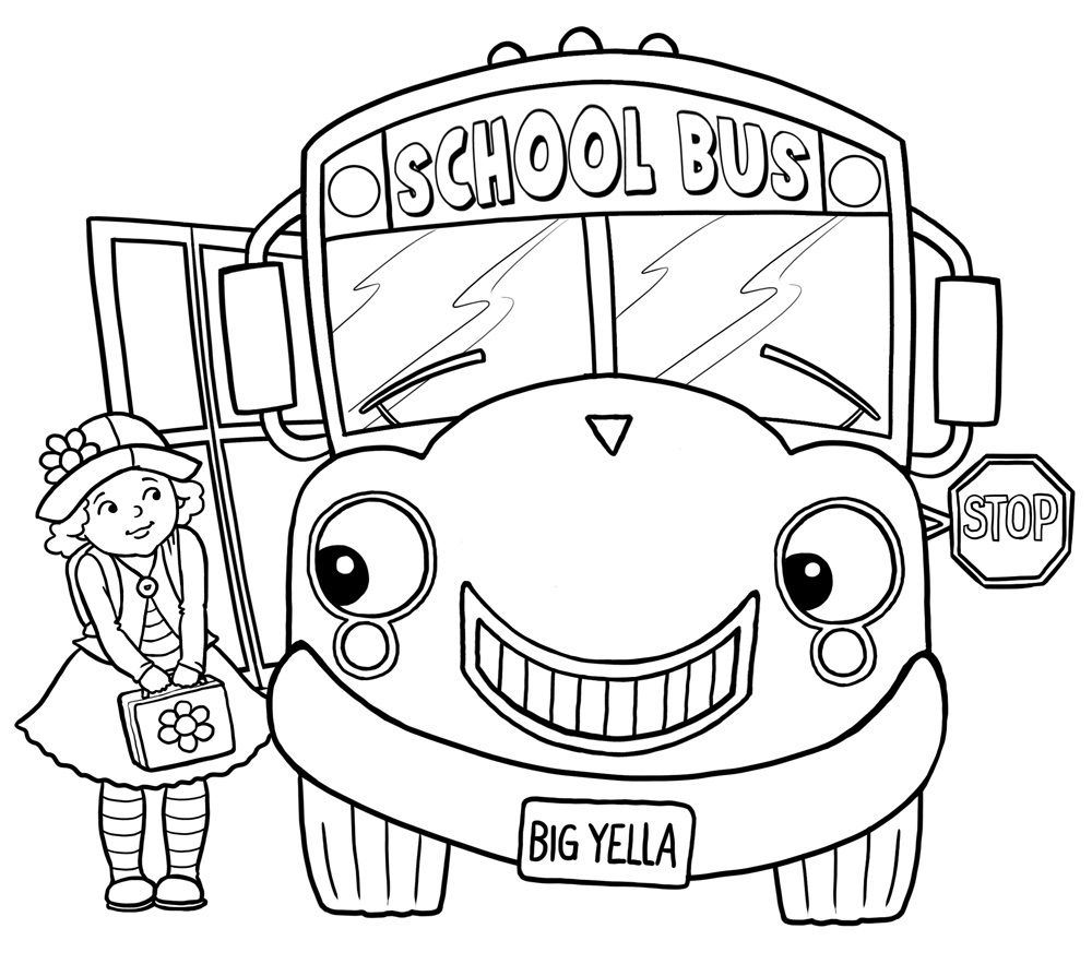 Printable Bus Coloring Pages
