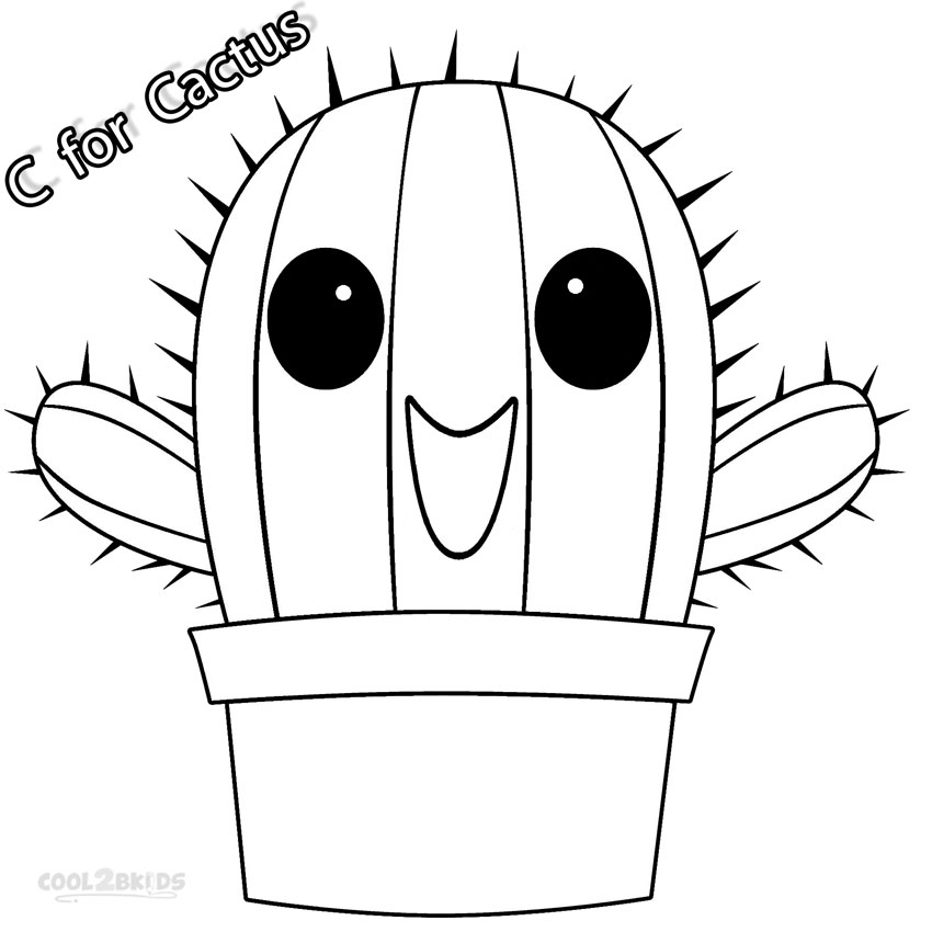 Printable Cactus Coloring Pages For Kids Cool2bKids