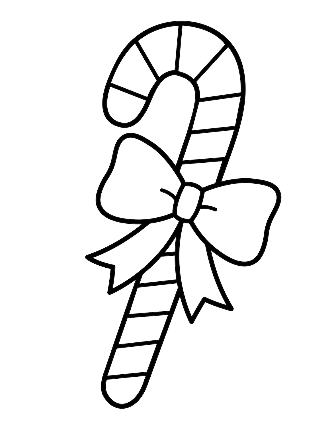Printable Candy Cane Coloring Pages