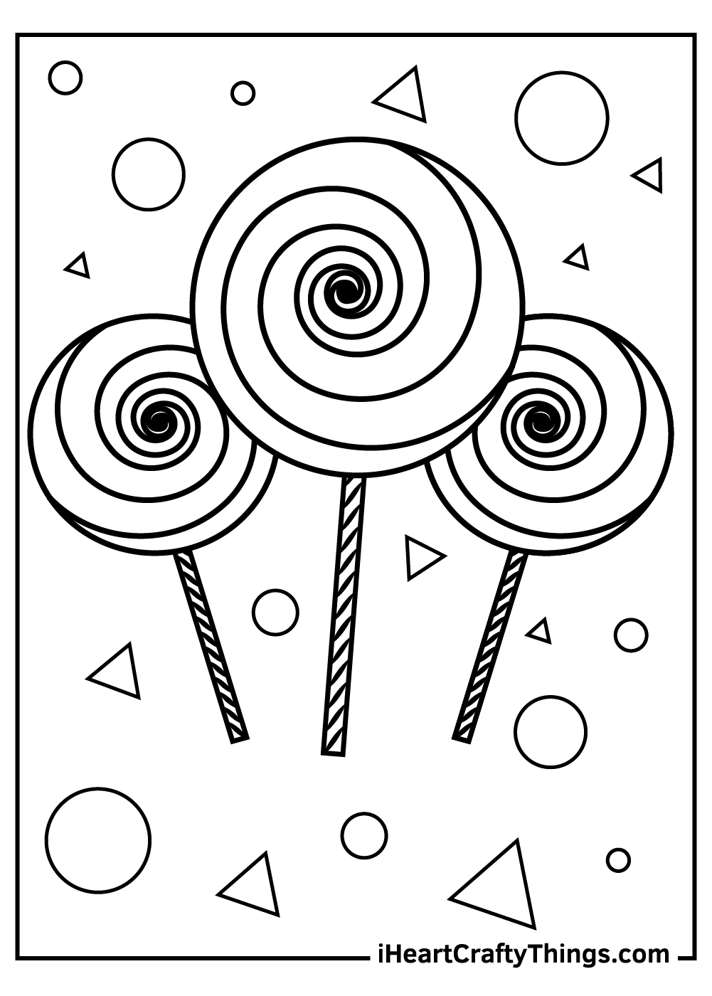 Printable Candy Coloring Page Updated 2021 Coloring Home