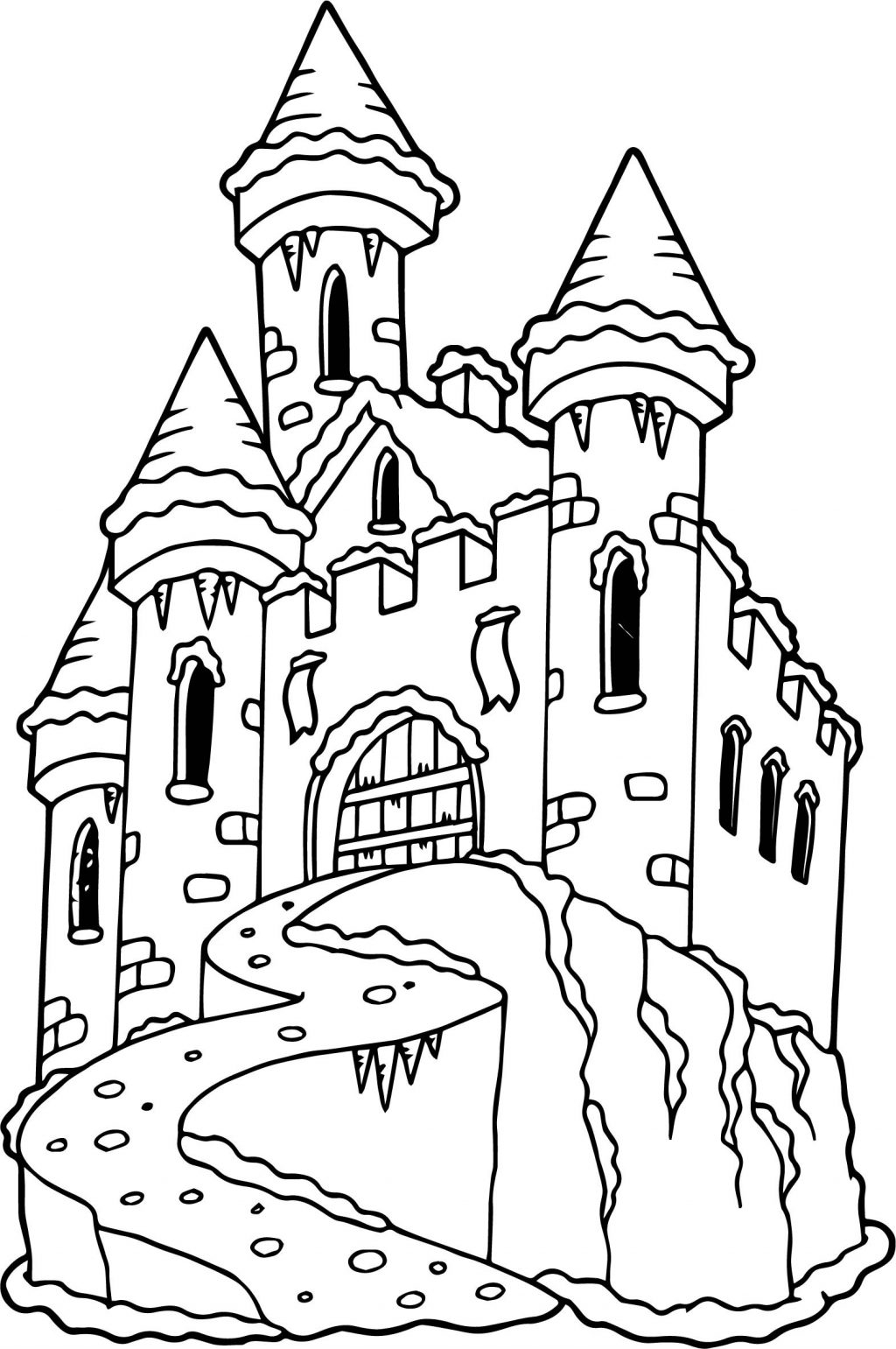 Castle Printable Coloring Pages