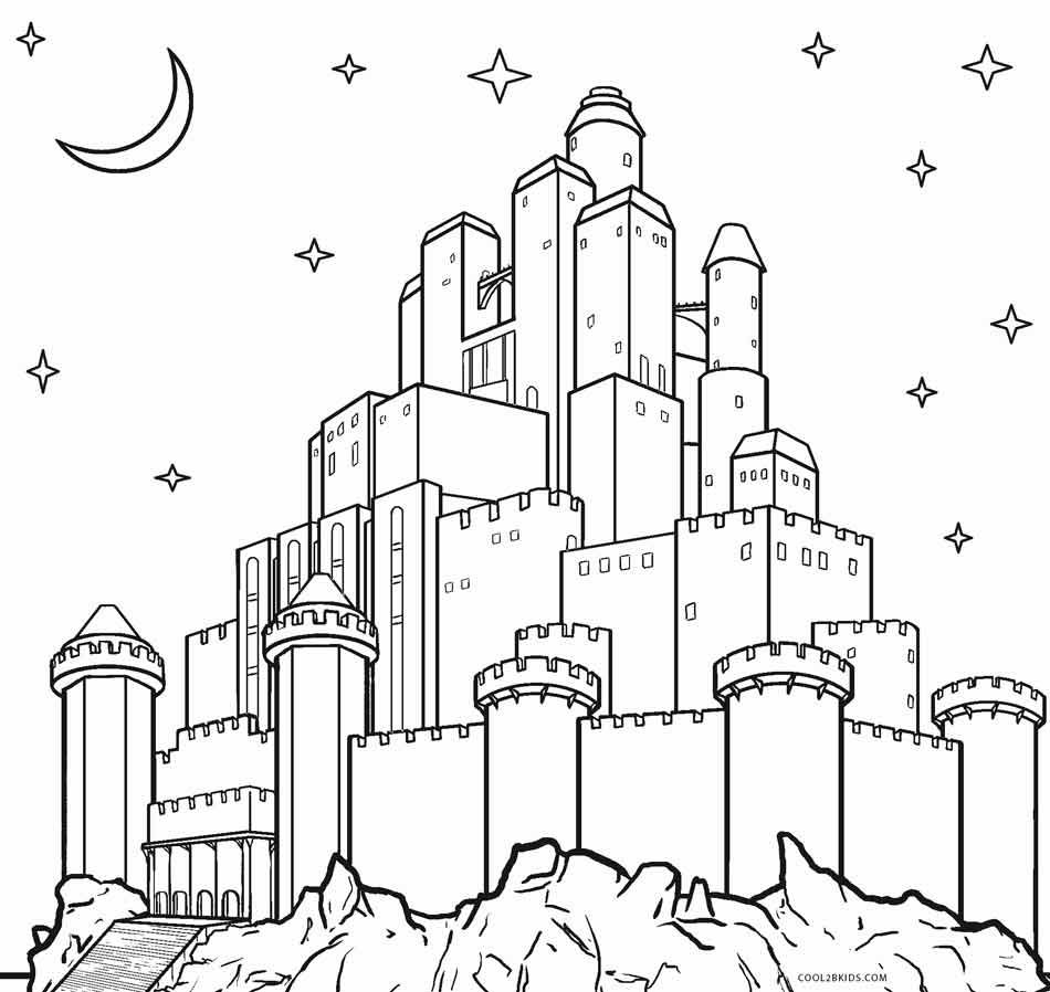 Printable Castle Coloring Pages For Kids Cool2bKids