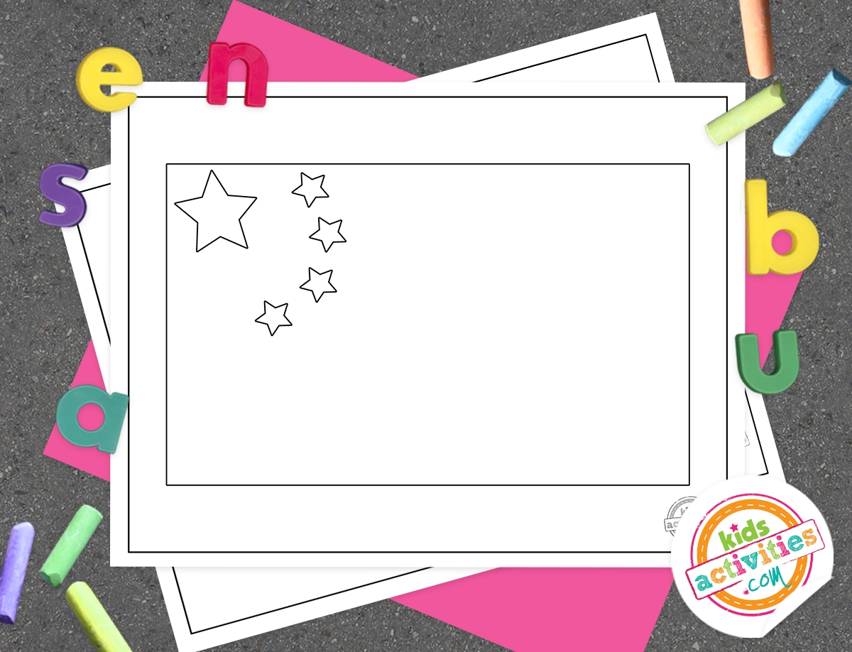 Chinese Flag Coloring Page Printable