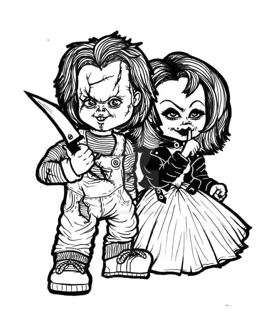 Printable Chucky Coloring Pages
