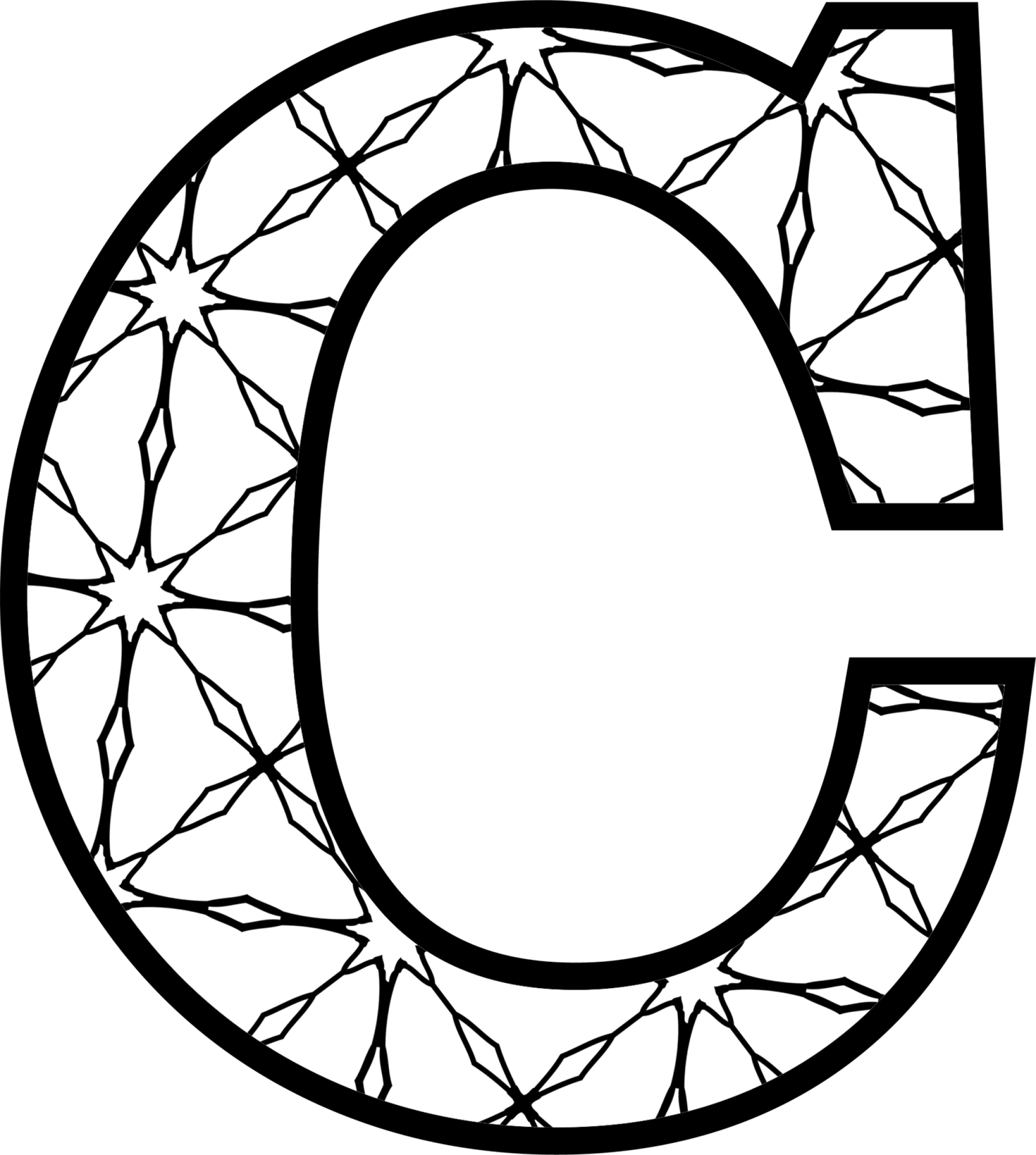 Printable Coloring Letter C Coloring Pages