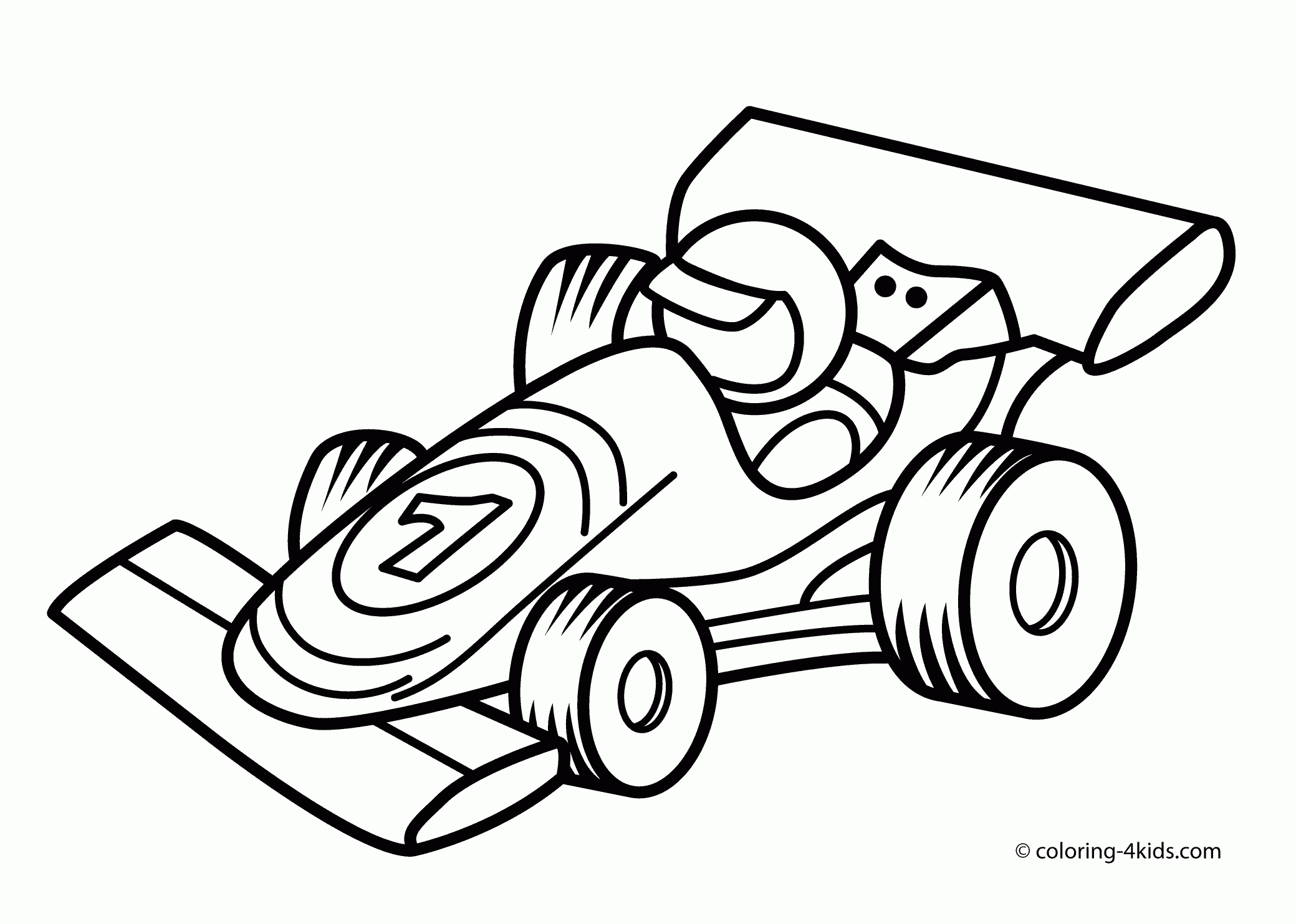 Printable Coloring Pages Derby Car