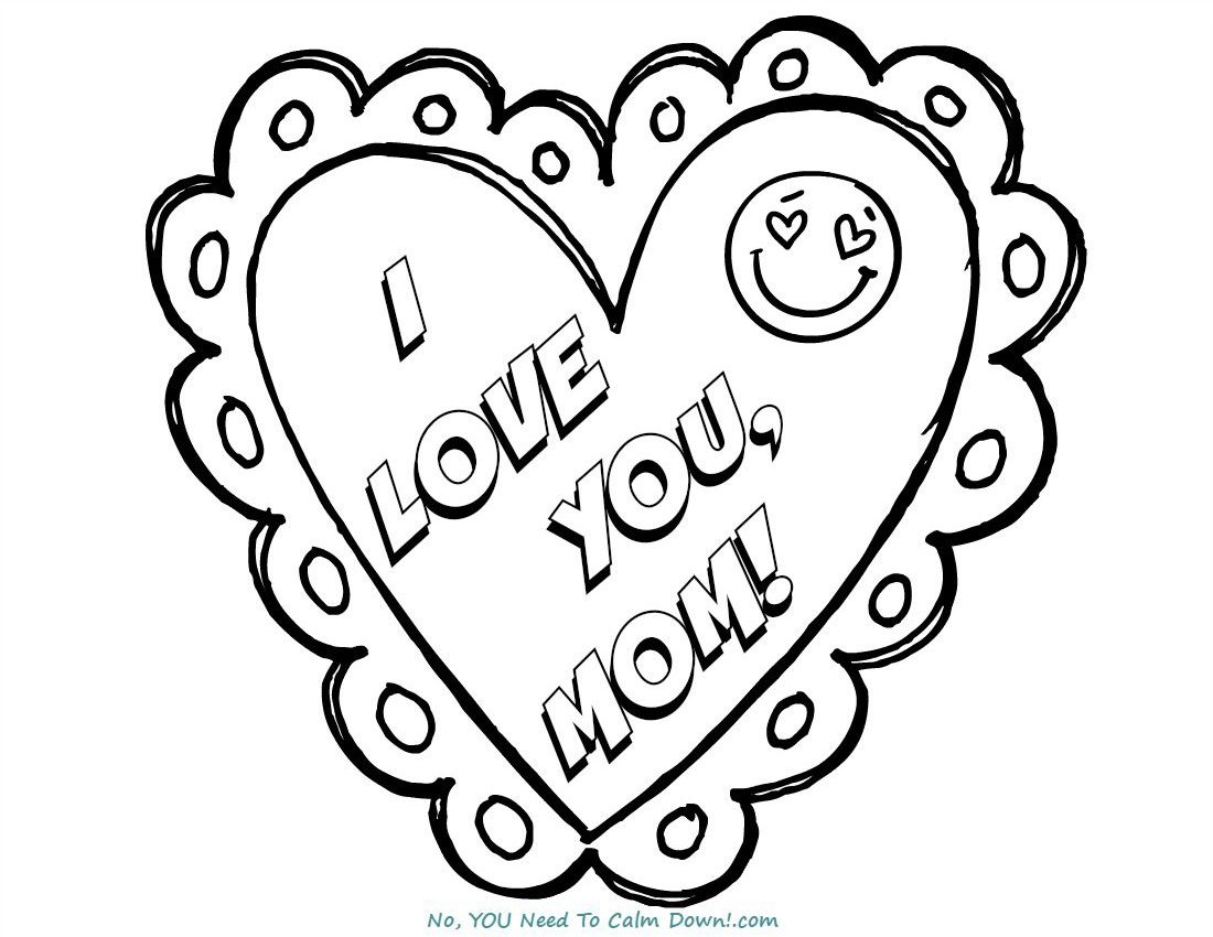 Printable Coloring Pages For Mom