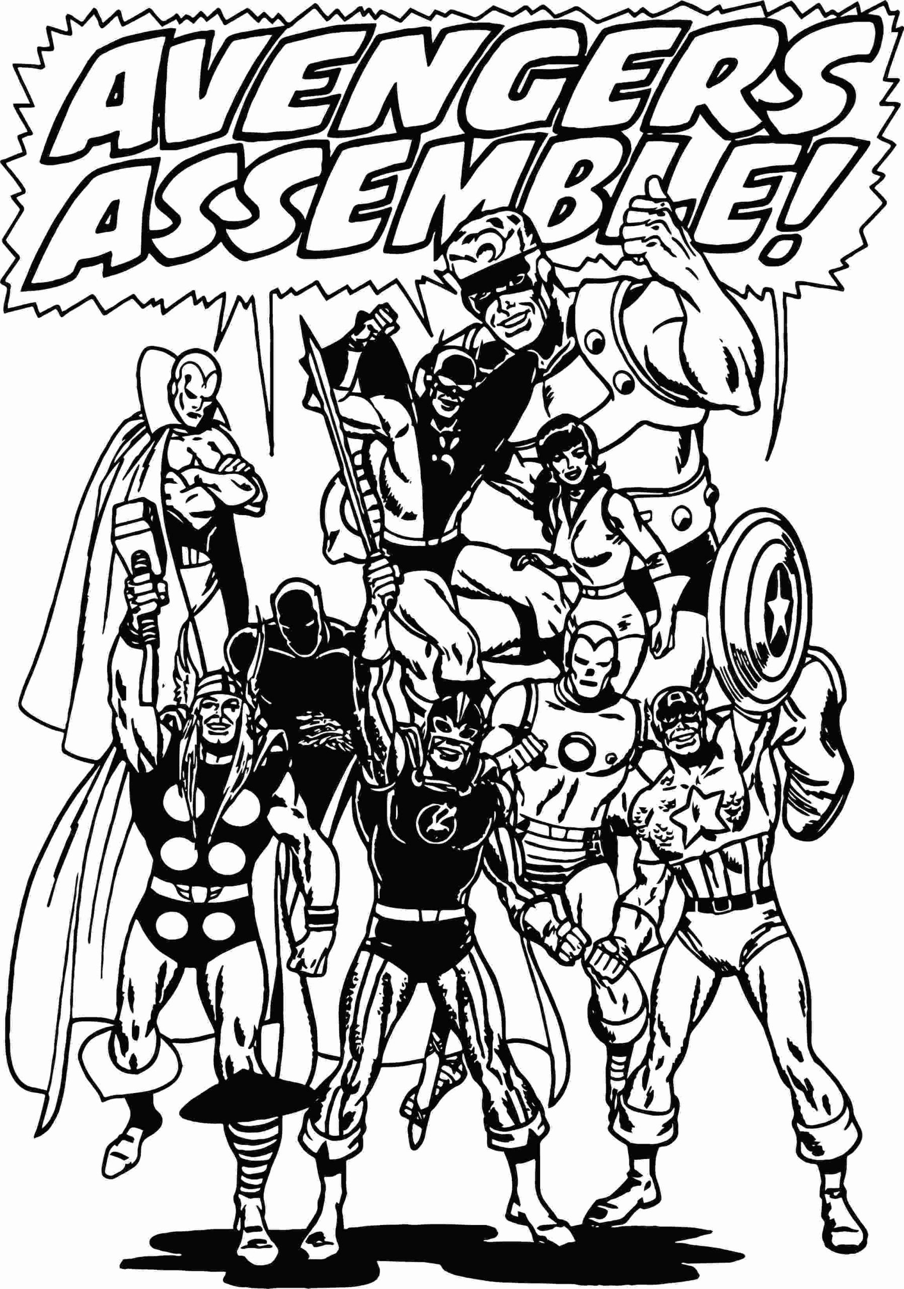 Printable Coloring Pages Kids Avengers Coloring Pages For Kids Coloring Pages For Kids
