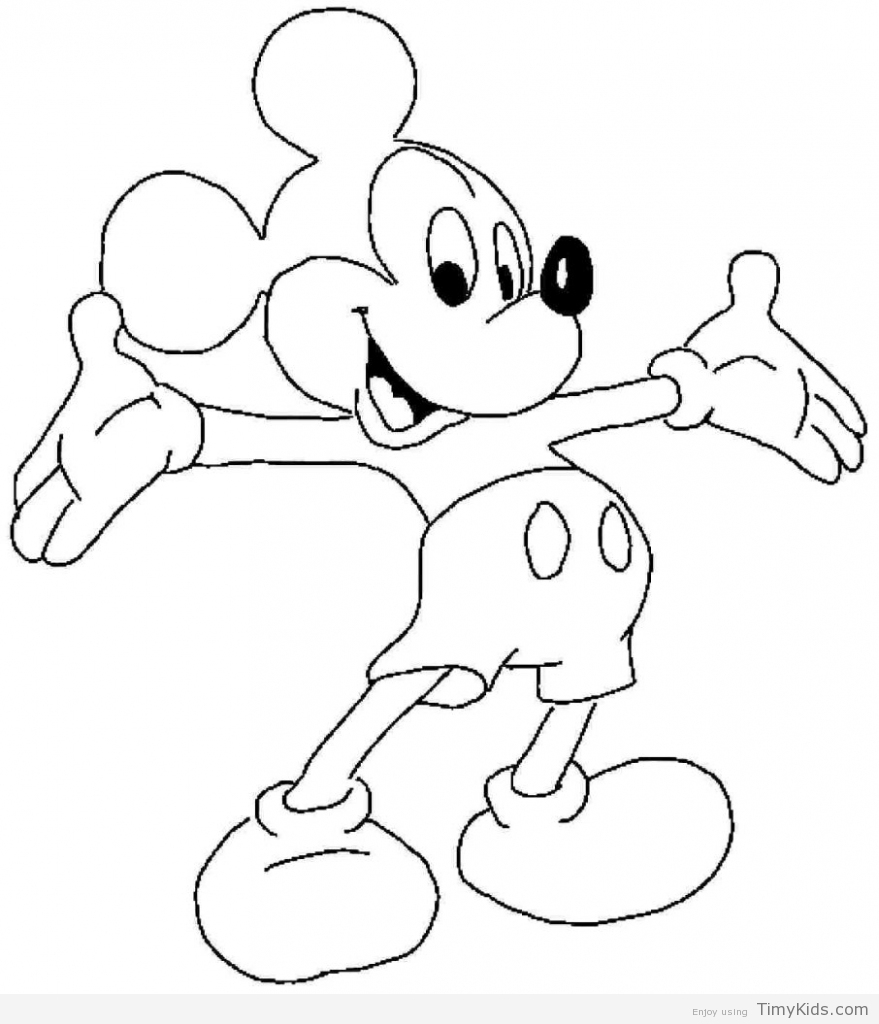 Mickey Mouse Coloring Pages Printable