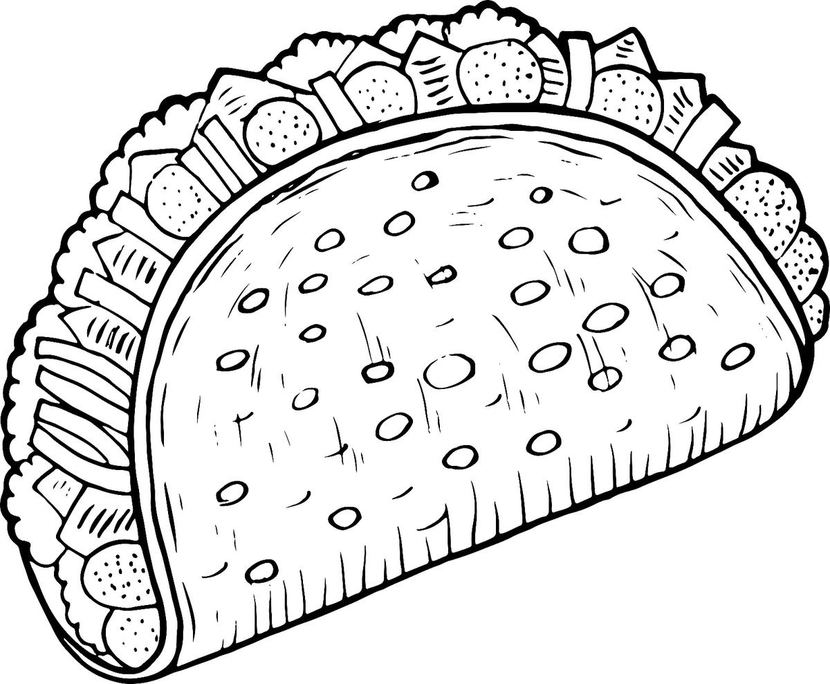 Printable Coloring Pages Of Food