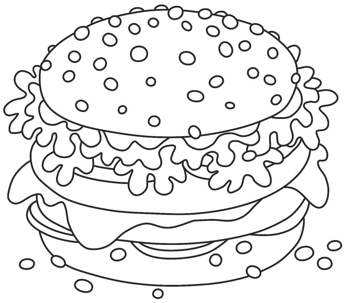 Printable Food Coloring Pages
