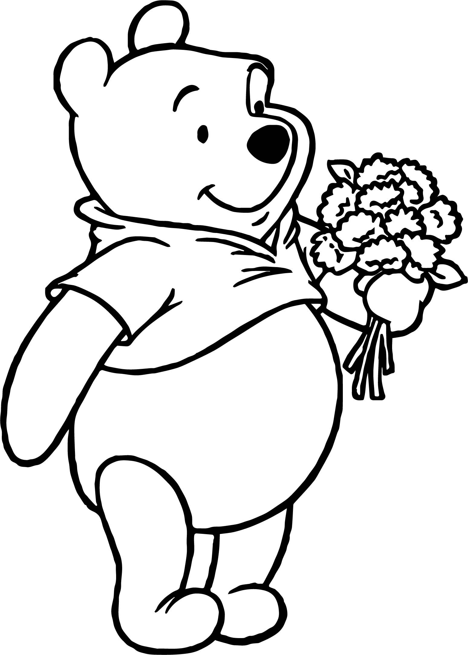 Printable Coloring Pages Of Pooh Bear