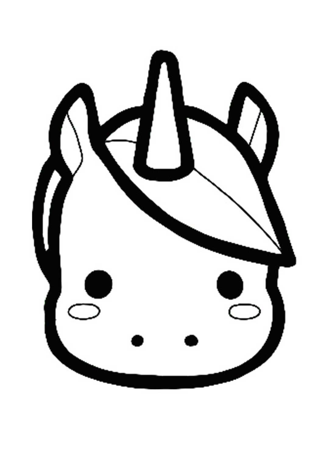 Printable Coloring Pages Of Unicorn Emojis LeylateSnow