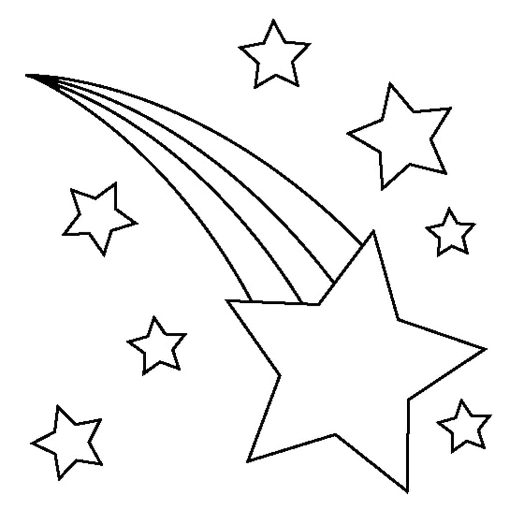 Printable Star Coloring Pages
