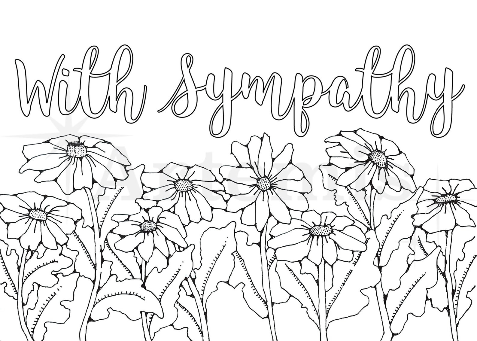 Printable Coloring Sympathy Cards Coloring Pages