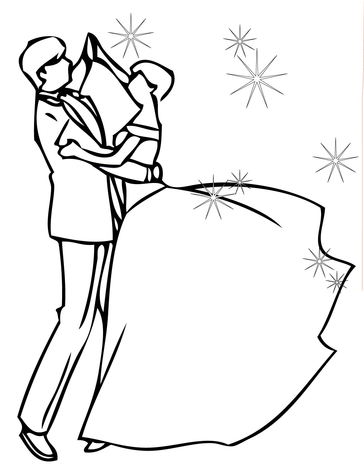 Printable Dance Coloring Pages