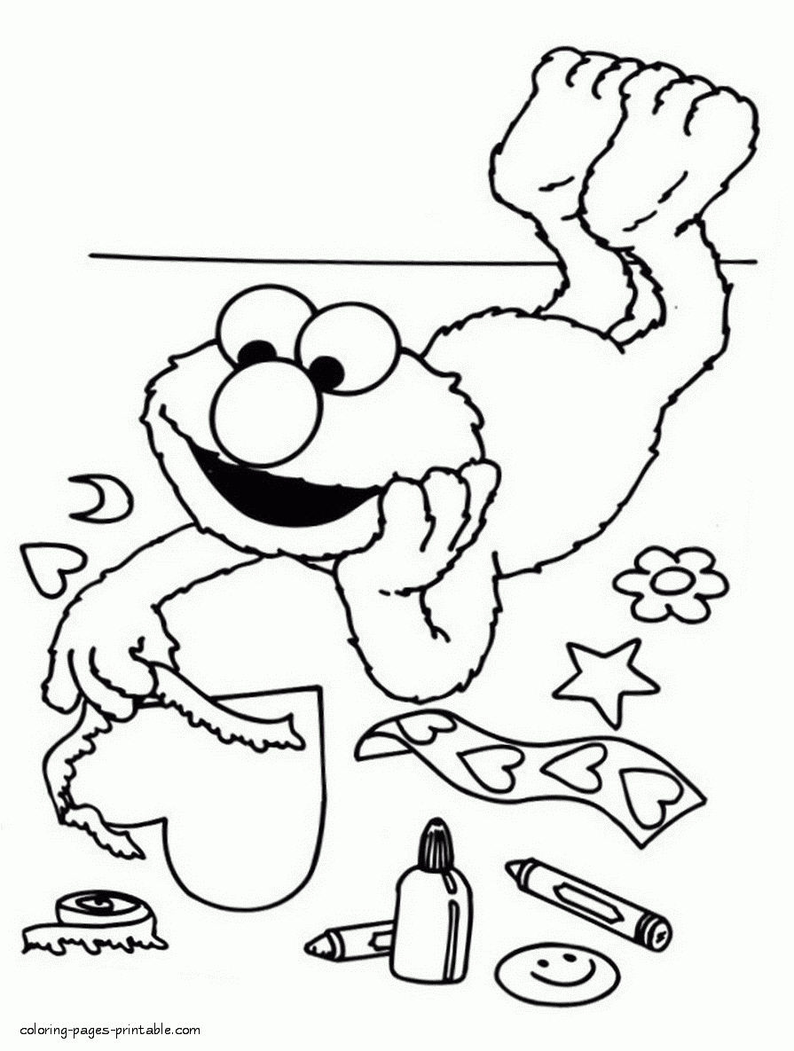 Printable Elmo Coloring Pages COLORING PAGES PRINTABLE COM