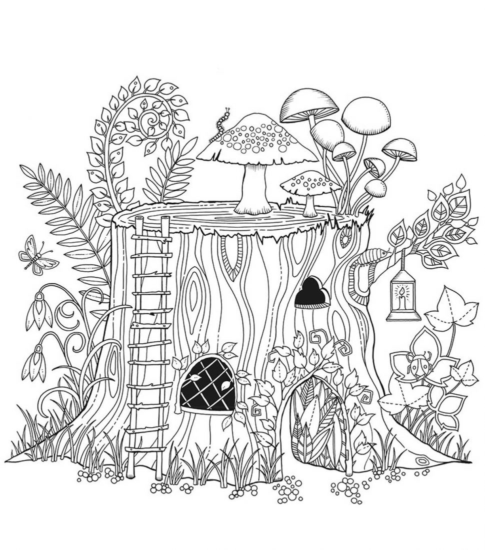 Printable Enchanted Forest Coloring Pages