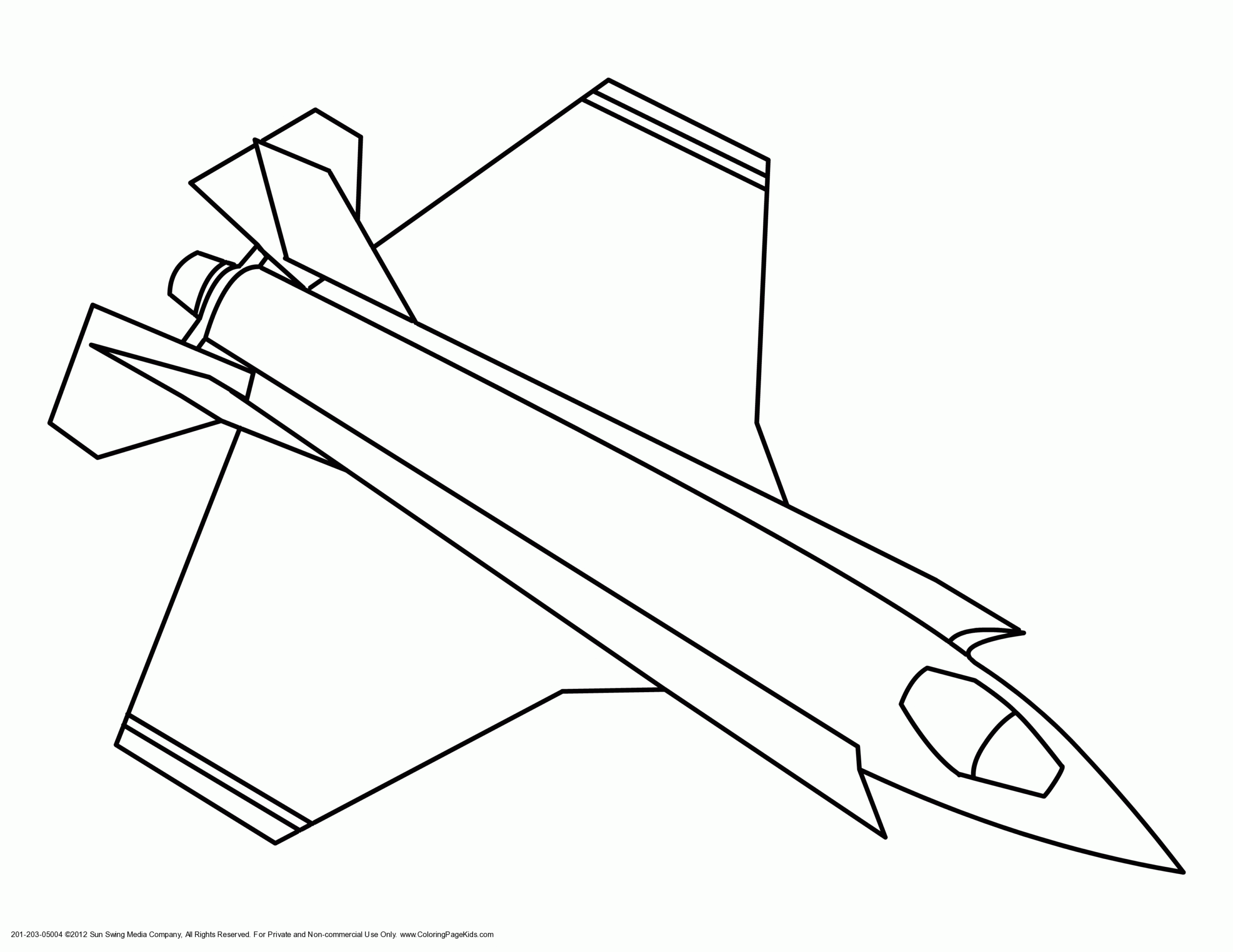 Printable Fighter Jet Coloring Pages