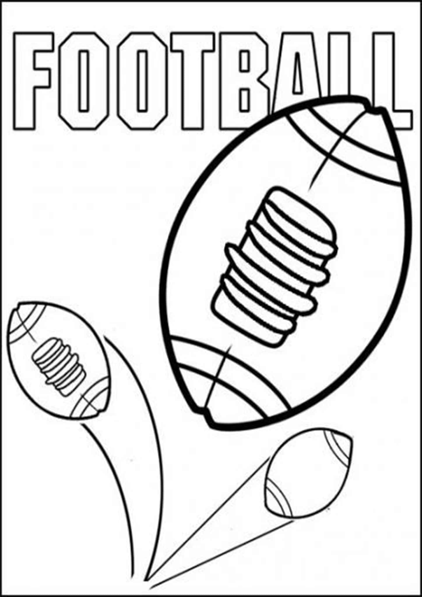 Printable Football Coloring Pages