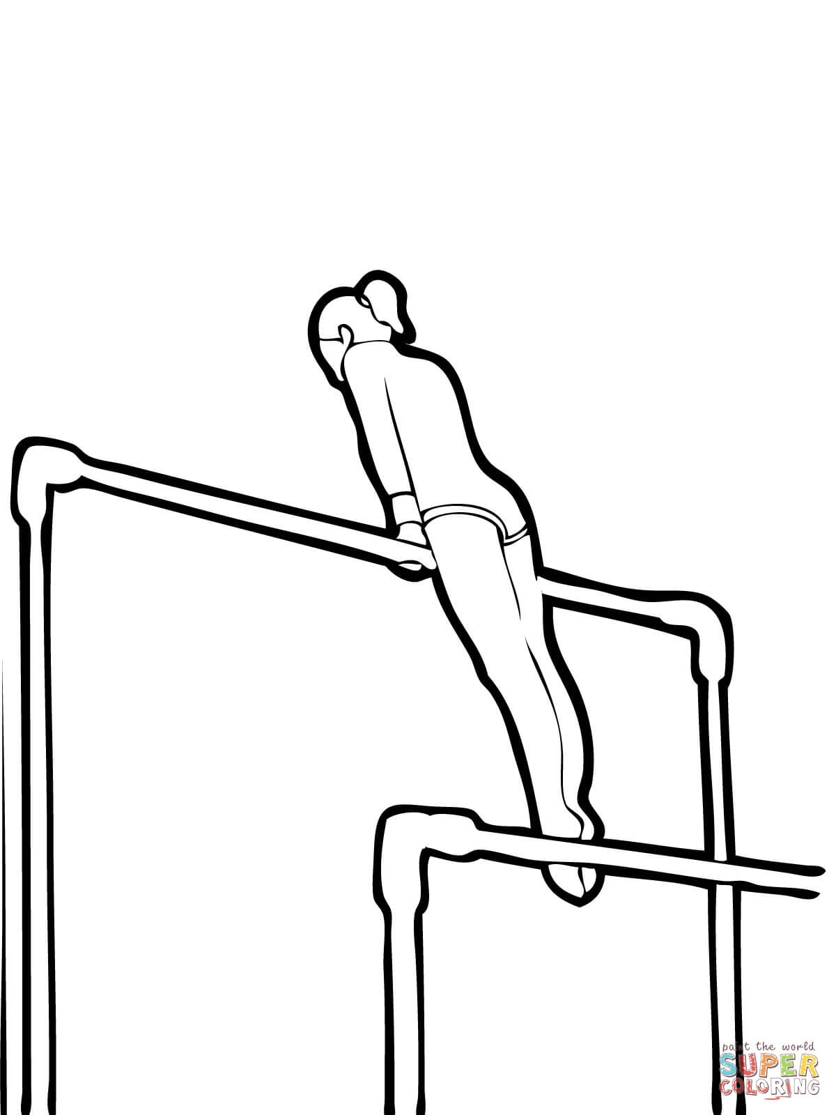 Gymnastics Printable Coloring Pages