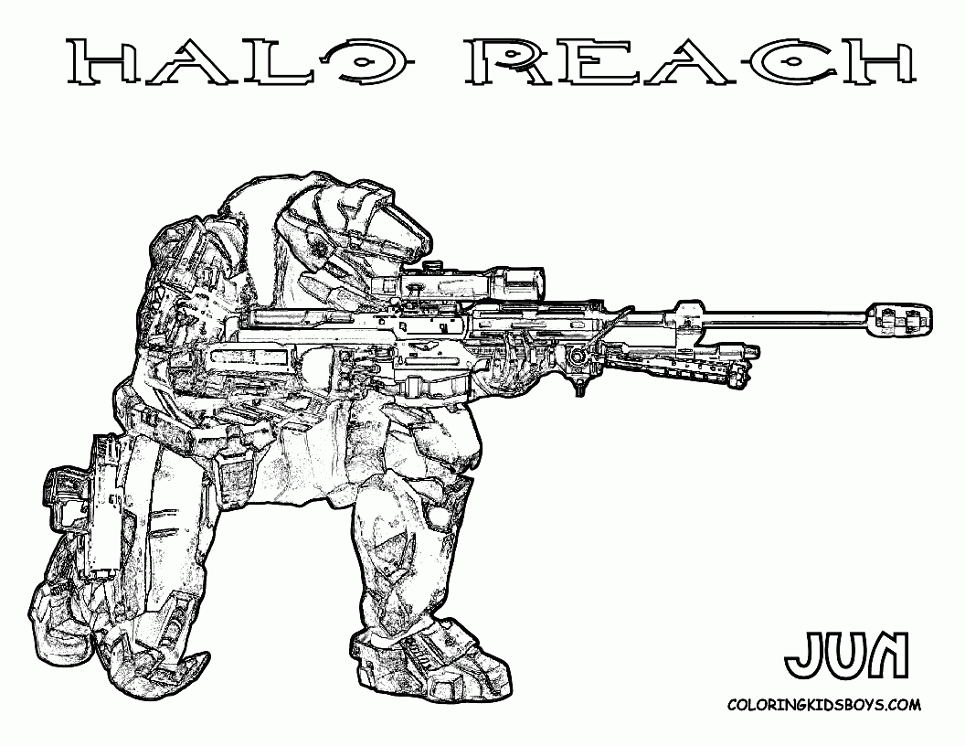 Free Halo Coloring Pages Printable