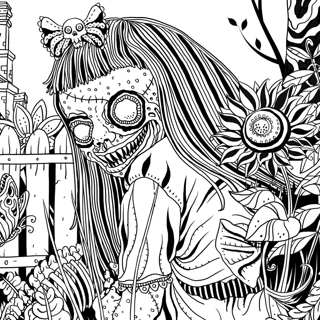 Printable Horror Movie Coloring Pages