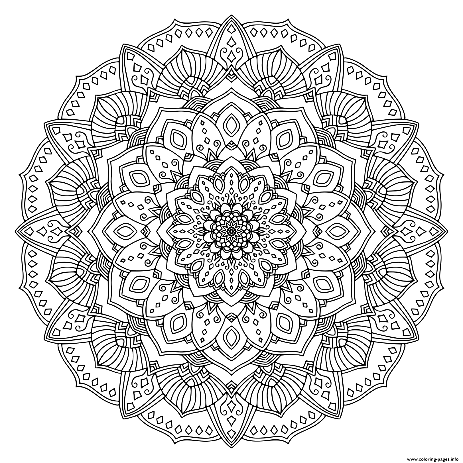 Printable Intricate Coloring Pages