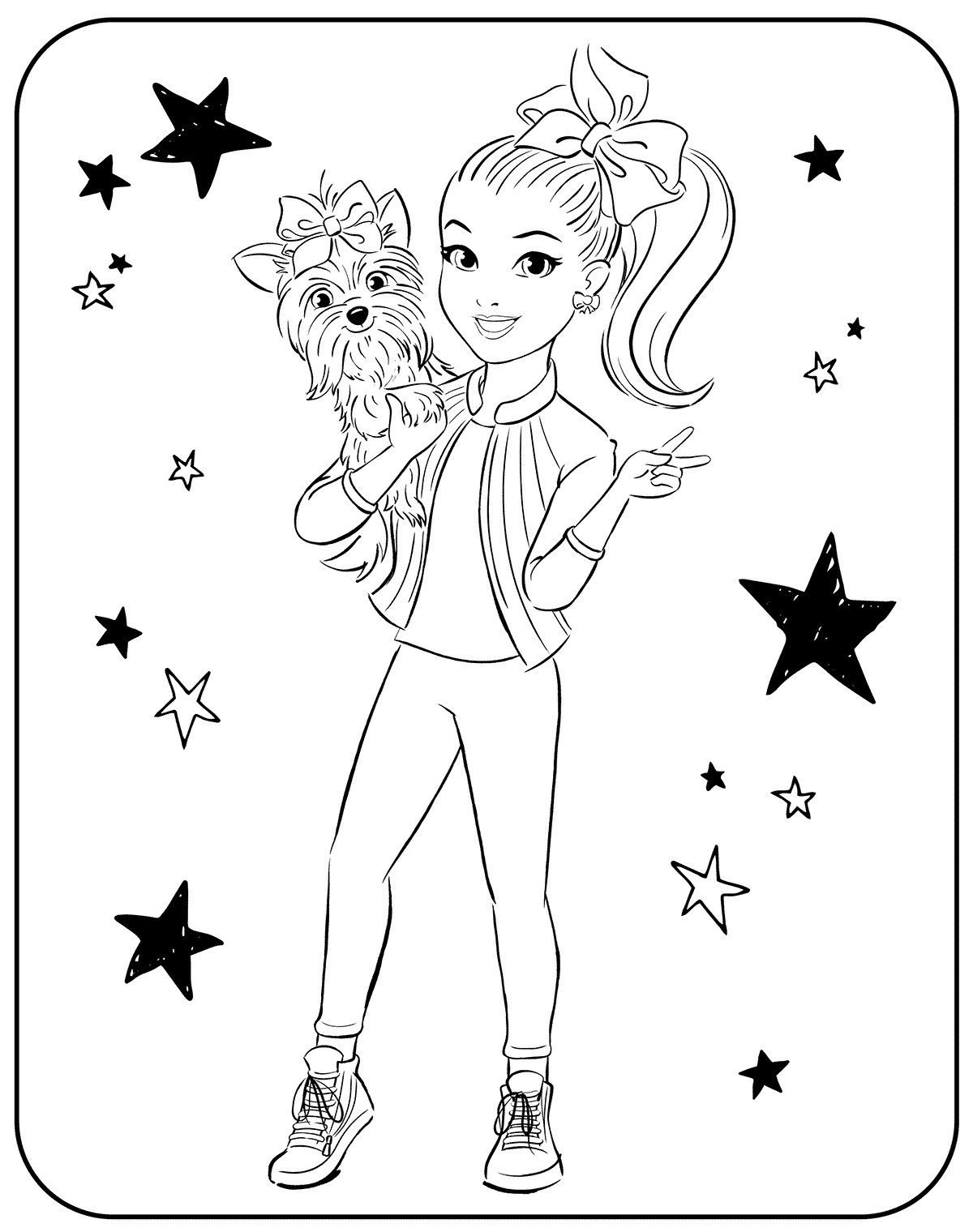 Printable Jojo Siwa Coloring Pages