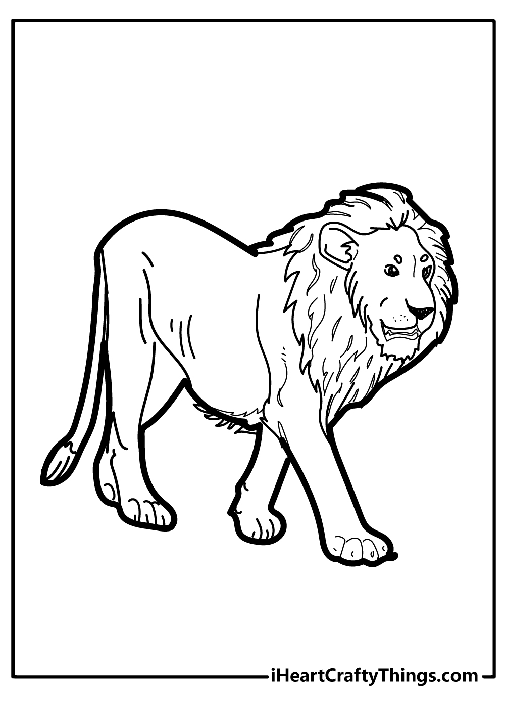 Printable Lion Coloring Pages Pdf