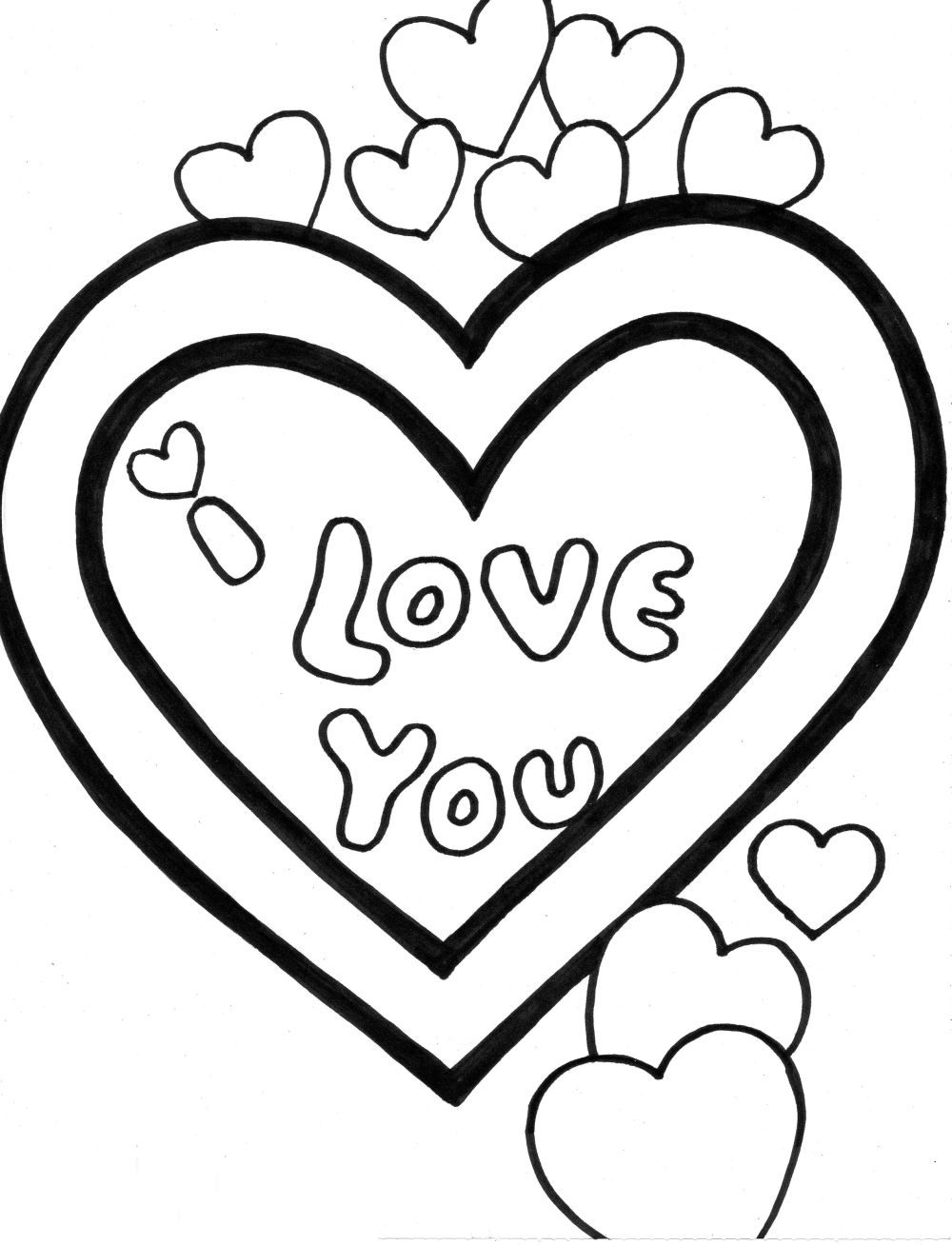 Printable Love Coloring Pages