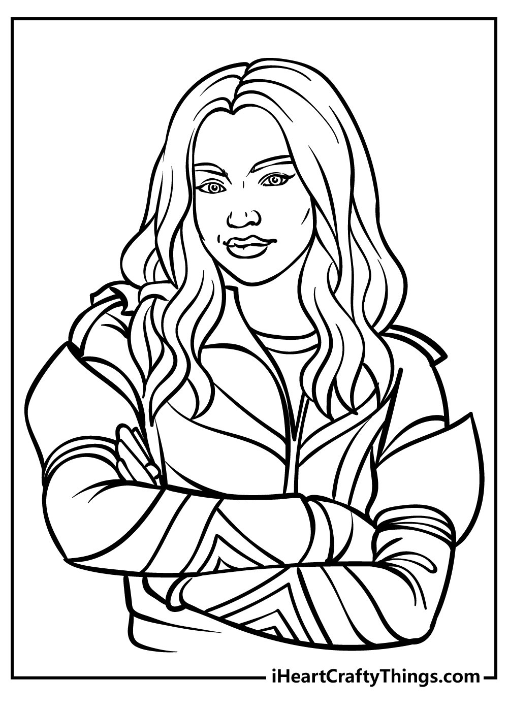 Printable Mal Descendants Coloring Pages Large DarrenilShaw