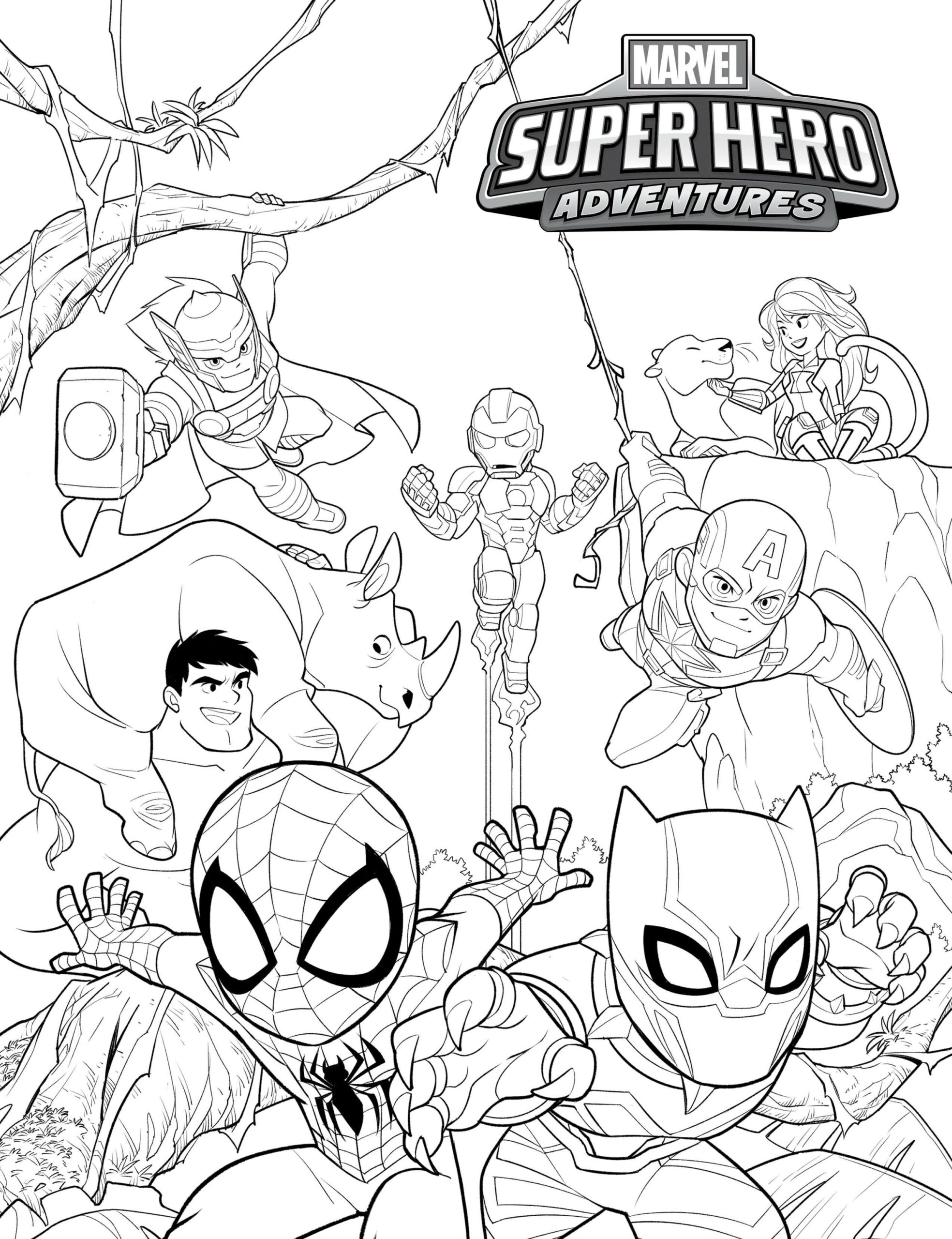 Marvel Superhero Coloring Pages Printable