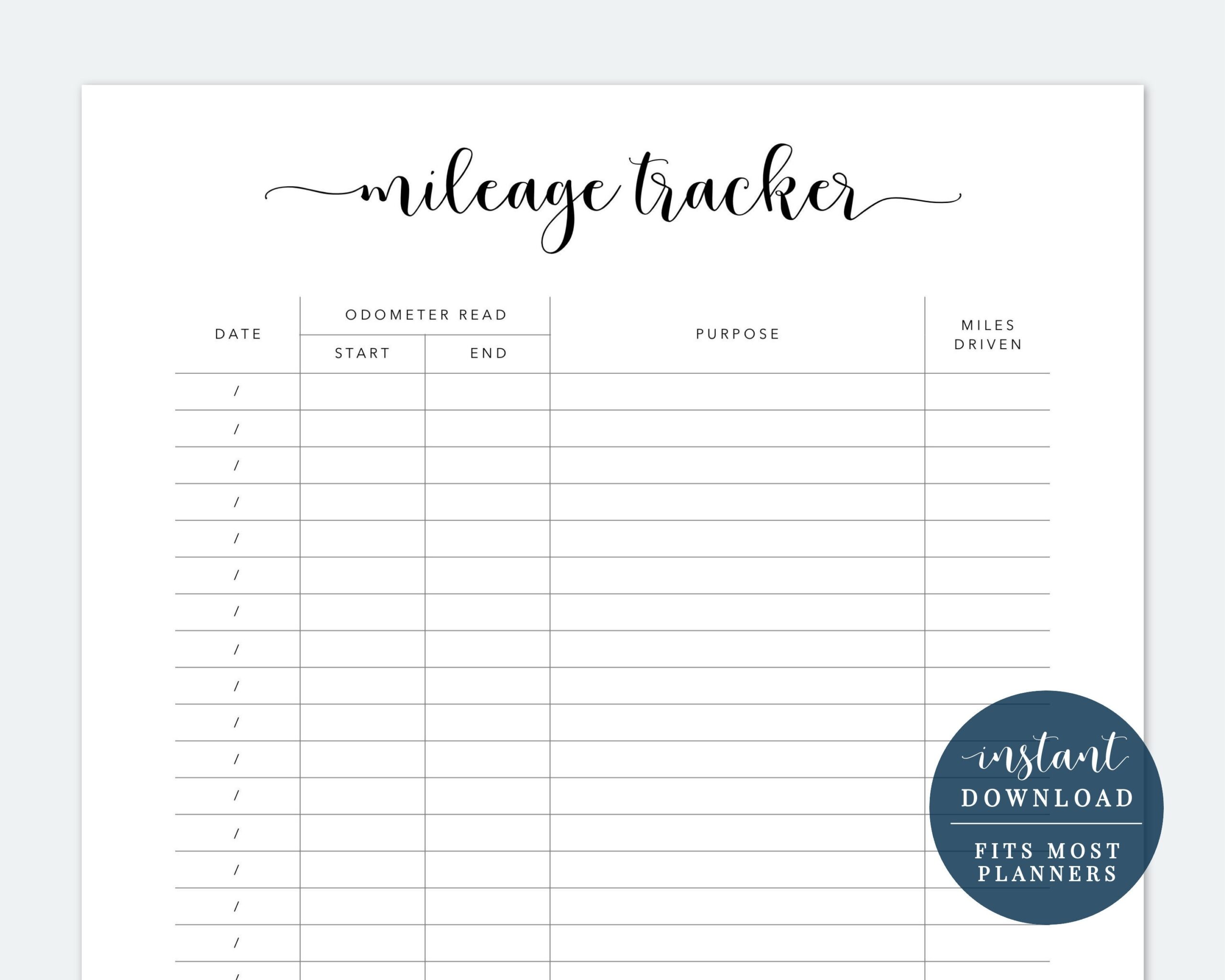 Printable Mile Tracker Coloring Page